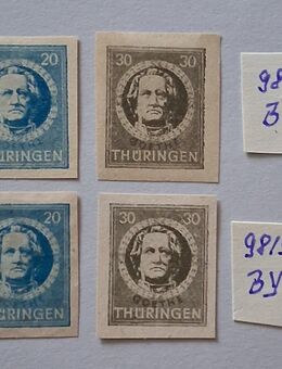 Sbz Thüringen 1945/46 98/99 BX & BY - Görlitz