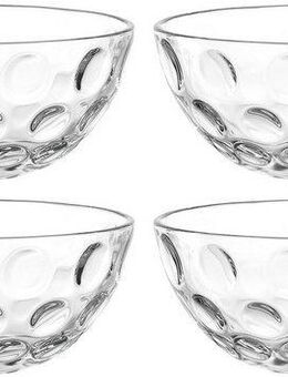 LEONARDO Schale CUCINA OPTIC, 4er-Set, Glas, (Set, 4-tlg), Spülmaschinengeeignet