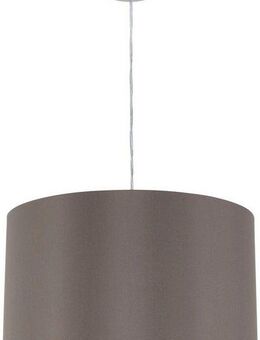 EGLO Pendelleuchte MASERLO Hängelampe, cappuccino, gold, silber, Stoff, elegant, modern, ohne Leuchtmittel, Pendelleuchte, Pendellampe, Wohnzimmer, Esszimmer, gemütlich, 110x38cm
