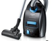SIEMENS Bodenstaubsauger Q 5.0 extreme silencePower VSQ5X1232, Made in Germany, Hygiene-Filter, mit Beutel, hohe Saugkraft, integriertes Zubehör, langes Kabel, leise, schwarz