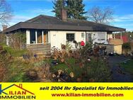 KILIAN IMMOBILIEN! BUNGALOW MIT 160 M² WFL. IM EG + ELW MIT 67 M² WFL. IM SOUTERRAIN AUF EINEM 1.313 M² GST IN KLEINABENBERG! KELLER * DOPPELGARAGE - Abenberg