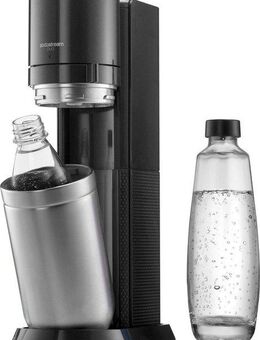 SodaStream Wassersprudler DUO, (Set, 3-tlg), Umsteiger,+Glasflasche,Kunststoffflasche, KEIN CO2-Zylinder