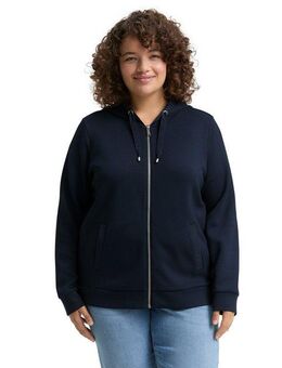 TOM TAILOR PLUS Kapuzensweatjacke
