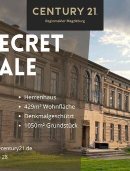 Repräsentativ, stilvoll und viele Extras - denkmalgeschütztes historisches Herrenhaus - Kroppenstedt