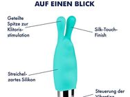 Vibrator Bunny-Bullet aus Silikon, 7,5 cm Türkis Neu unbenutzt OVP!!! - Gunzenhausen