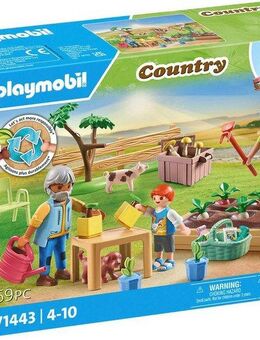 Playmobil® Idyllischer Gemüsegarten bei den Großeltern (71443), Country Konstruktions-Spielset, (69 St), teilweise aus recyceltem Material, Made in Europe