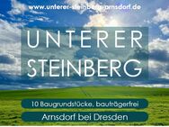 Exklusives Wohngebiet in Arnsdorf b. Dresden - 10 Baugrundstücke (bauträgerfrei) - EFH und DHH möglich - Arnsdorf