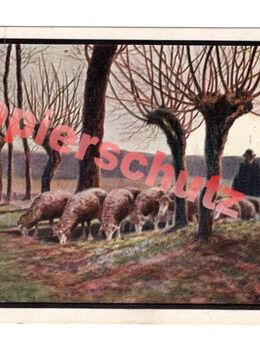 Alte Künstlerkarte „HERDTLE VORFRÜHLING“, gel. 1914 - Landsberg