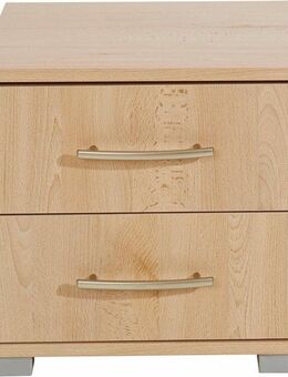 priess Nachtkonsole Husum Nachtkonsole in premium Qualität Schlafzimmer Schrank, mit 2 Schubkästen Nachtschrank Beistellschrank Nachtschränkchen