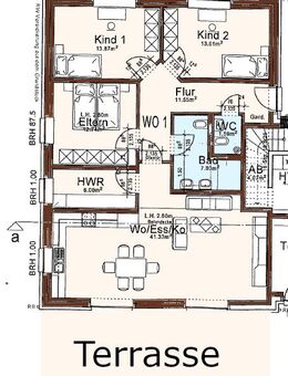 Neubau-Wohntraum im Grünen! Schöne EG-Wohnung m. Einbauküche, Carport u. Garten! - Bösel