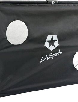 L.A. Sports Fußballtor Soccer Goal Champion (Set, Fußballtor mit Torwandplane, inkl. Bodenanker für Stabilität)