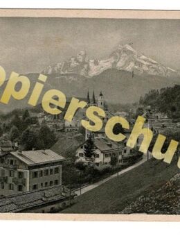 Alte Ansichtskarte „Berchtesgaden mit dem Watzmann“, gel. 1923 - Landsberg