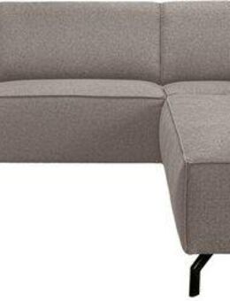 Home affaire Ecksofa Lorcan, Breite 275 cm, weiches Sitzgefühl, Massivholz- oder Metallfüße, Lederoptik, Struktur, Chenille, Boucle