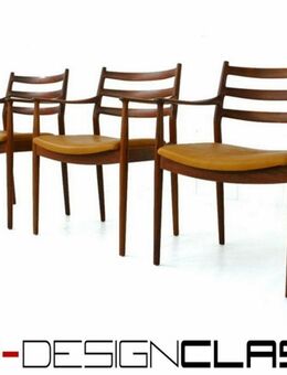 wie neu! Arne Vodder f. France & Son Mid Century Teak Anilin Leder Stuhl Dining Desk Chair Vintage - Hamminkeln Zentrum