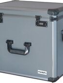 HMF Alu Fotokoffer grau Koffer Rasterschaumstoff #14422-02!#844 in 75217