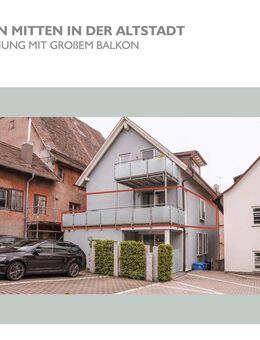 Charmante 3-Zimmer-Eigentumswohnung mit großem Balkon im Herzen von Pfullendorf - Pfullendorf