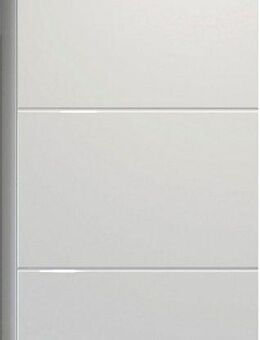 welltime Hängeschrank Dormoletto Weißer Badschrank mit waagerechter Fräsung - Maße (B/T/H) 35/16/75 cm