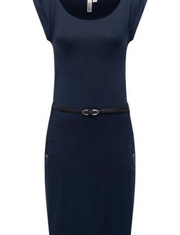 Ragwear Sommerkleid Tagg Damen Kurzarm-Kleid mit Taillengürtel und Taschen