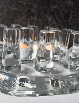 Stövchen Glas Teelicht, Vintage 1970er Jahre - Wallersheim