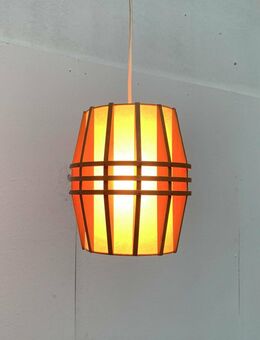 Mid Century Wooden Cocoon Holz Pendant Lamp zu 60er 70er Teak 1 - Hamburg Hamburg-Nord