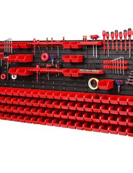 *BESTSELLER* Werkzeugwand Set Werkzeughaltern mit Lochwand Lagersystem Warkzeuglochwand Wandregal Werkstattregal Set 1728 mm x 780 mm Set234 - Wuppertal