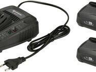 GARDENA P4A, 14907-20 Akku-Set, 2 Akkus 18V/2,5 Ah, mit Ladegerät