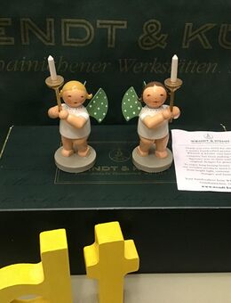 Wendt & Kühn guterhaltene 2 seltene Engel mit Fackel Erzgebirge - Meerbusch