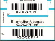 PIN AG: Marke für Zusatzleistung "Einschreiben Übergabe", weiß, p - Brandenburg (Havel)