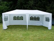 Pavillon/Eventzelt 3x6m weiß | inkl. 6 Seitenwänden - Freiberg