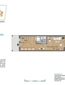 Schicke, charmante 1 ZKB Wohnung mit Eibauküche warte auf Sie. Neubau, Vahrenwaldt-List - Hannover