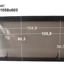 Knaus Wohnwagenfenster ca 105,8 x 60,3 bzw 104,6 x 58,3 gebraucht Parapress PPRG-RX D635 (zB 440 4206 BJ 86/88 Azur) Sonderpreis - Schotten Zentrum