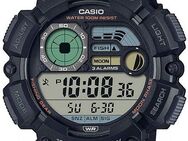 CASIO TIMELESS COLLECTION Chronograph WS-1500H-1AVEF, Quarzuhr, Armbanduhr, Herrenuhr, Digitaluhr, Resinarmband, Mondphase