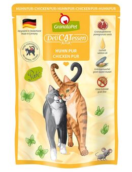 6 x 85 g GranataPet DeliCatessen Pouch + 85 g KITTY Cat Paté Ente gratis! - Probierpaket II PUR
