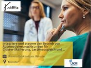 Integriere und steuere den Betrieb von Automatisierungslösungen für Cluster-Skalierung, Lastenausgleich und Ressourcenoptimierung - Münster