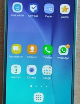 Samsung Galaxy S6, SM-G920F, 64GB, Blue Topaz, ohne Simlock, gebraucht - Darmstadt