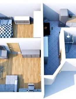 helle 2-Raum-Wohnung mit Terrassenmitbenutzung - Waldheim