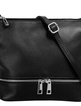 Cluty Umhängetasche, echt Leder, Made in Italy