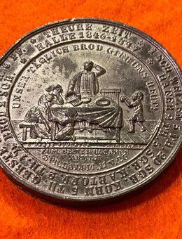 Zinnmedaille Hungerjahr 1847 in Halle a.d. Saale Erntesegen - Mannheim