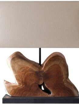 SalesFever Tischleuchte Treibholz, ohne Leuchtmittel, handgefertigt