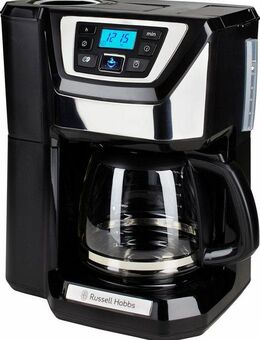 RUSSELL HOBBS Kaffeemaschine mit Mahlwerk Victory Grind & Brew 22000-56, 1,5l Kaffeekanne, Permanentfilter, 1,5l Kaffeekanne, 1 bis 12 Tassen, Permanentfilter, Digital Timer