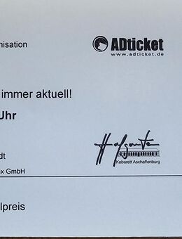 Karte Urban Priol für 01.11.2025 - Bad Neustadt (Saale) Zentrum