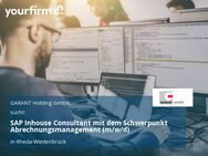 SAP Inhouse Consultant mit dem Schwerpunkt Abrechnungsmanagement (m/w/d) - Rheda-Wiedenbrück