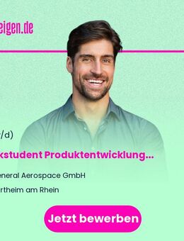 Werkstudent Produktentwicklung (w/m/d) - Eschbach (Baden-Württemberg)