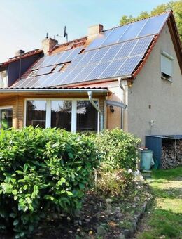 PV & Solarthermie - Doppelhaushälfte mit Nebengelass und Wintergarten in Melchow! - Biesenthal Zentrum