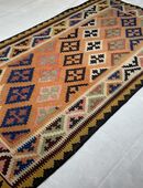 kelim schurwolle handgewebt teppich perser Persertepich 265x140cm in 22083