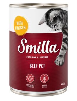 Sparpaket Smilla Rindtöpfchen 24 x 400 g - Rind mit Huhn