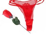 Kreative Rose Damen Slip in Rosenform Unterhose Unterwäsche Rot Geschenkidee 11,90€* - Villingen-Schwenningen