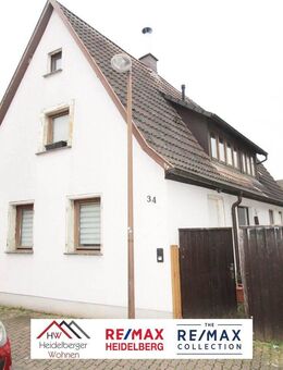 Renovierungbedürftiges EFH, 169 m² Wohnfläche + 429 m² Grundstück + Garten, Terrasse & Stellplatz - Hockenheim