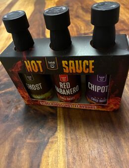 Verschenke hier einen 3 er Pack scharfe Soßen - Metten