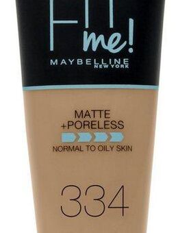 MAYBELLINE NEW YORK Foundation Fit Me! Matte + Poreless Make-Up, mit langanhaltender Formel